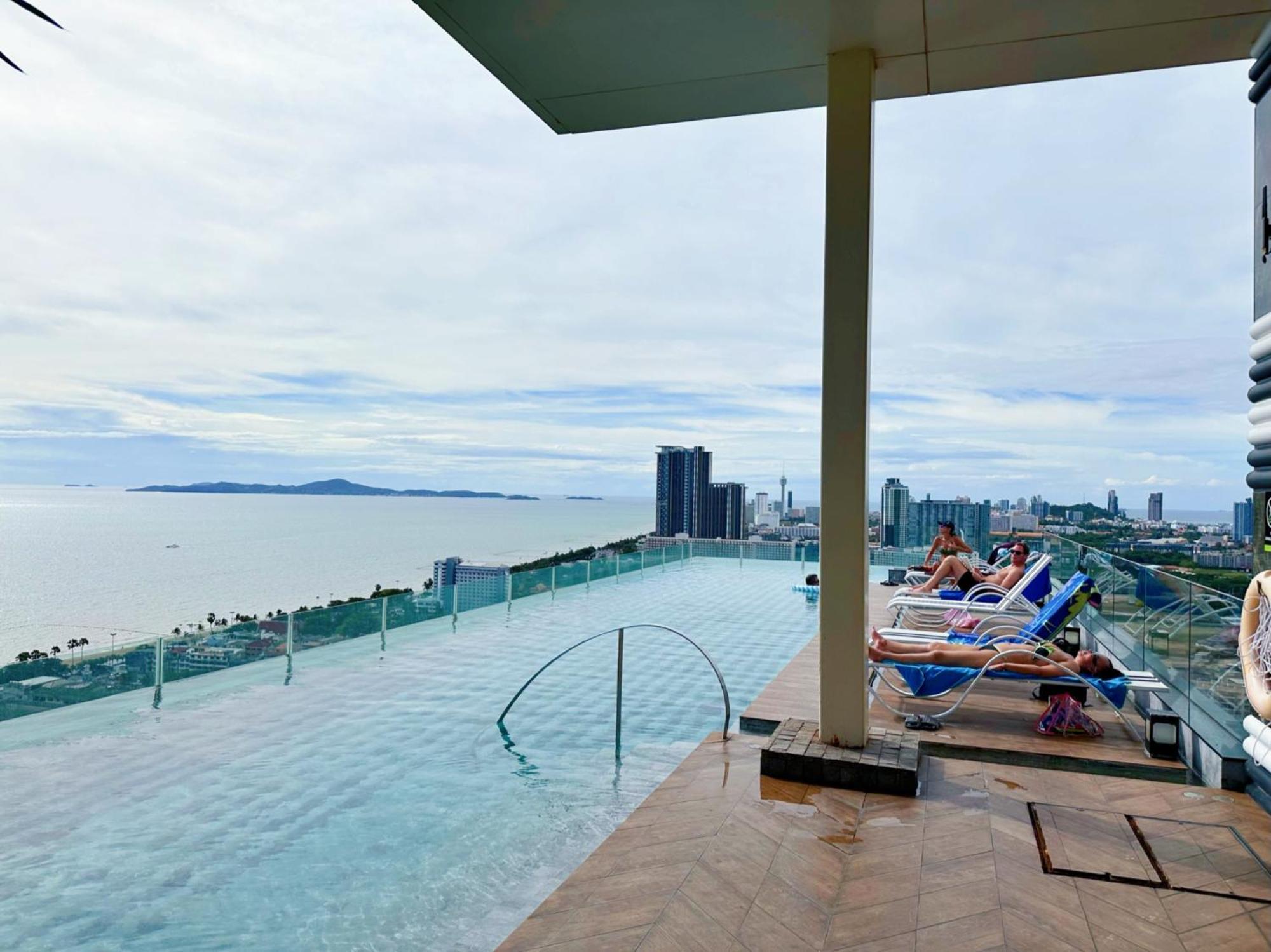 芭提雅高层海景奢华公寓the Riviera Jomtien生香家直达海滩2704 外观 照片