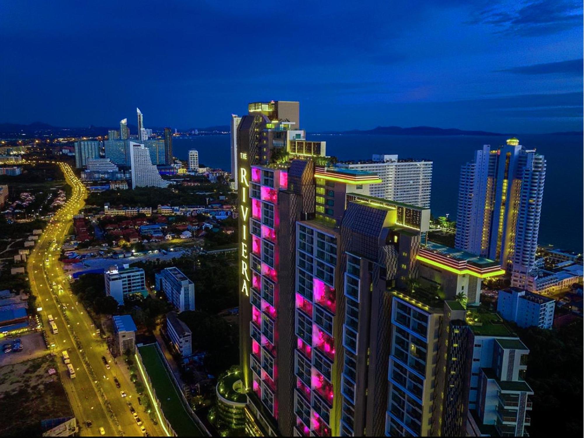 芭提雅高层海景奢华公寓the Riviera Jomtien生香家直达海滩2704 外观 照片