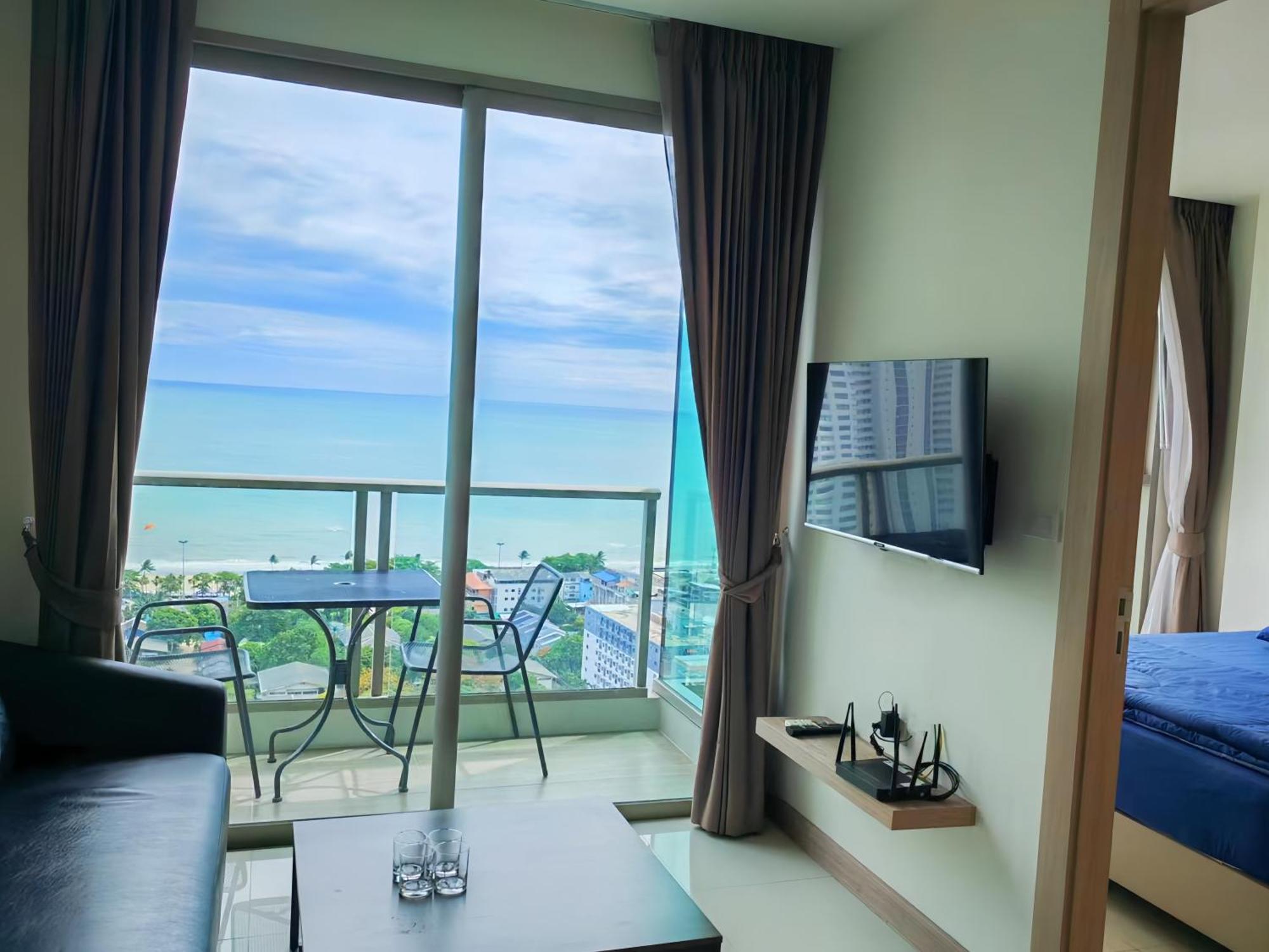 芭提雅高层海景奢华公寓the Riviera Jomtien生香家直达海滩2704 外观 照片