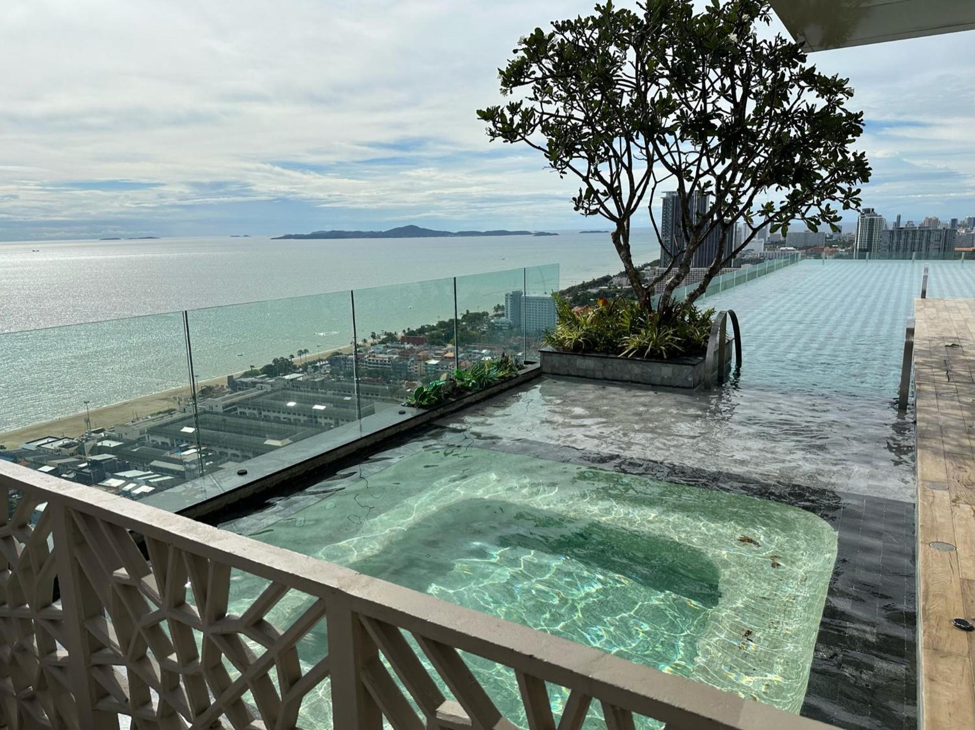 芭提雅高层海景奢华公寓the Riviera Jomtien生香家直达海滩2704 外观 照片